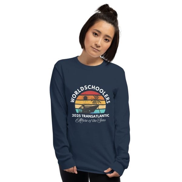 Transatlantic Allure of the Seas 2025 | White Font | Long Sleeve Shirt