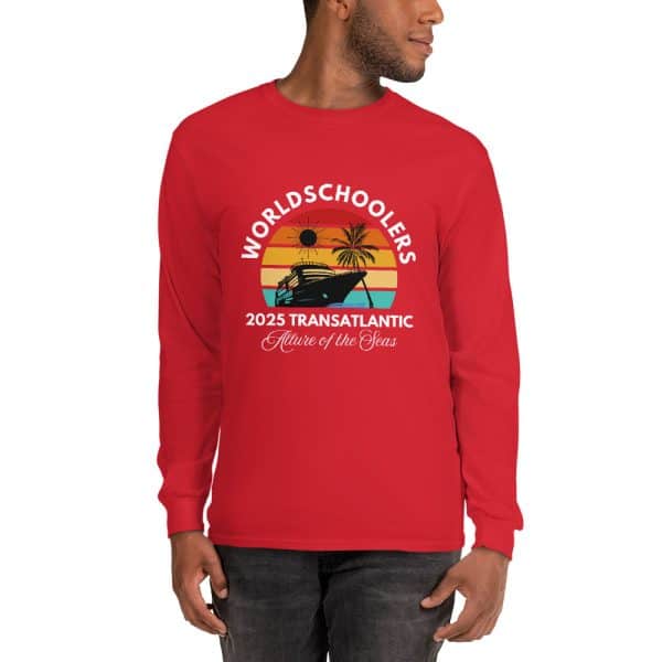 Transatlantic Allure of the Seas 2025 | White Font | Long Sleeve Shirt