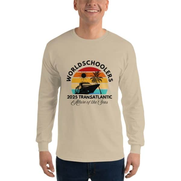 Transatlantic Allure of the Seas 2025 | Black Font | Long Sleeve Shirt