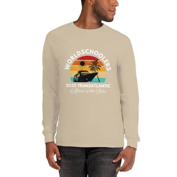 Transatlantic Allure of the Seas 2025 | White Font | Long Sleeve Shirt