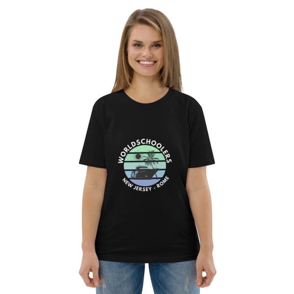 Odyssey of the Seas 2025 | White Font | Unisex organic cotton t-shirt