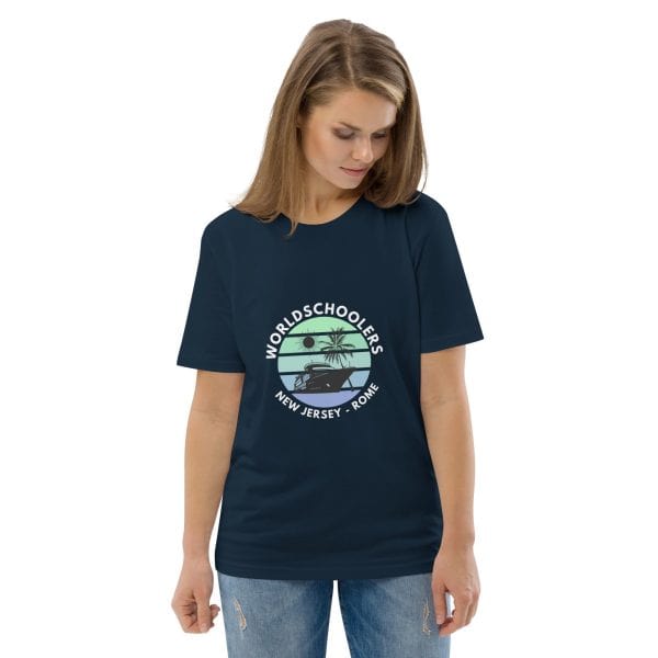 Odyssey of the Seas 2025 | White Font | Unisex organic cotton t-shirt