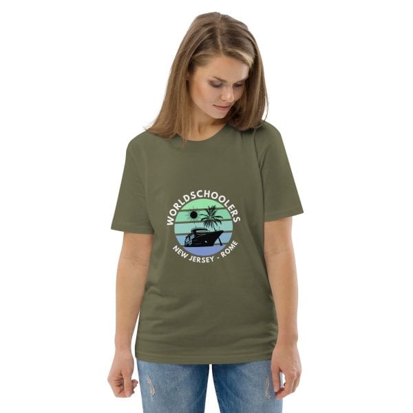 Odyssey of the Seas 2025 | White Font | Unisex organic cotton t-shirt