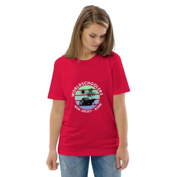 Odyssey of the Seas 2025 | White Font | Unisex organic cotton t-shirt