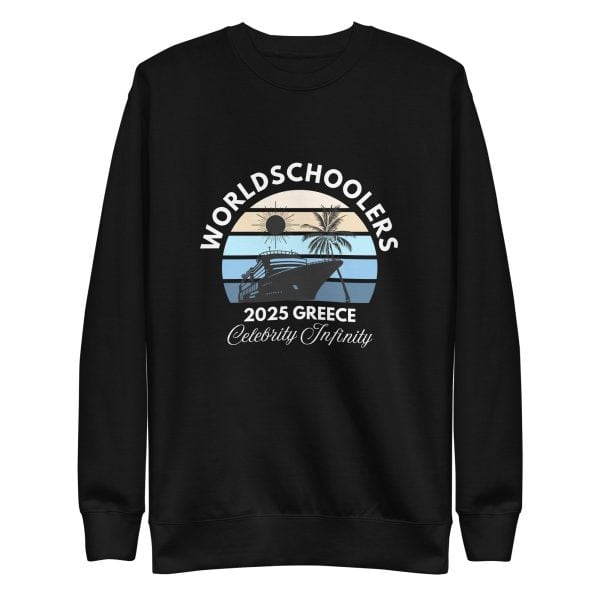 Greece 2025 | White Font | Unisex Premium Sweatshirt