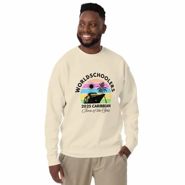 Icon of the Seas 2025 | Black Font | Unisex Premium Sweatshirt