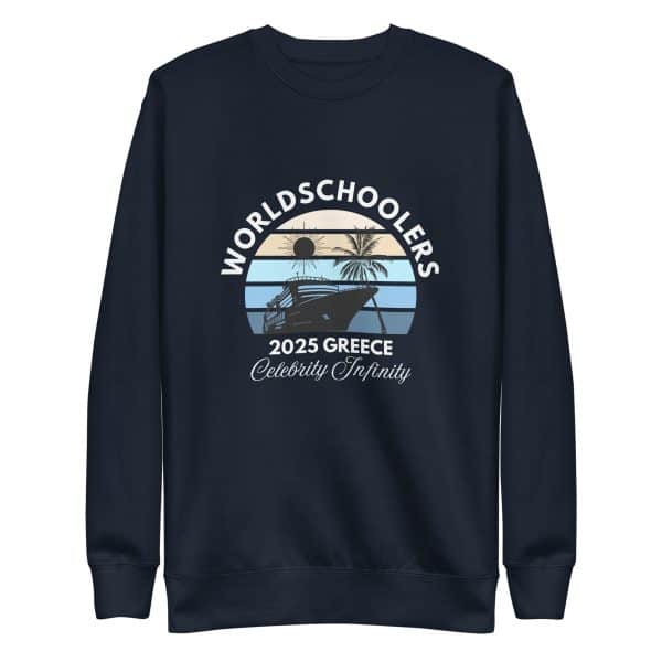 Greece 2025 | White Font | Unisex Premium Sweatshirt