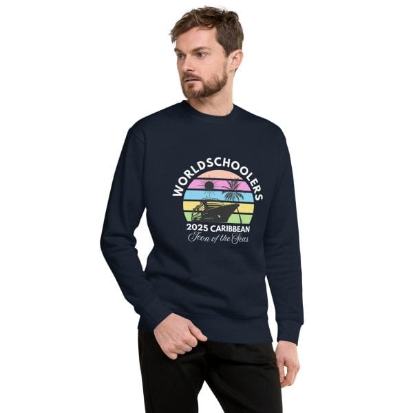 Icon of the Seas 2025 | White Font | Unisex Premium Sweatshirt