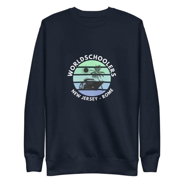 Odyssey of the Seas 2025 | White Font | Unisex Premium Sweatshirt