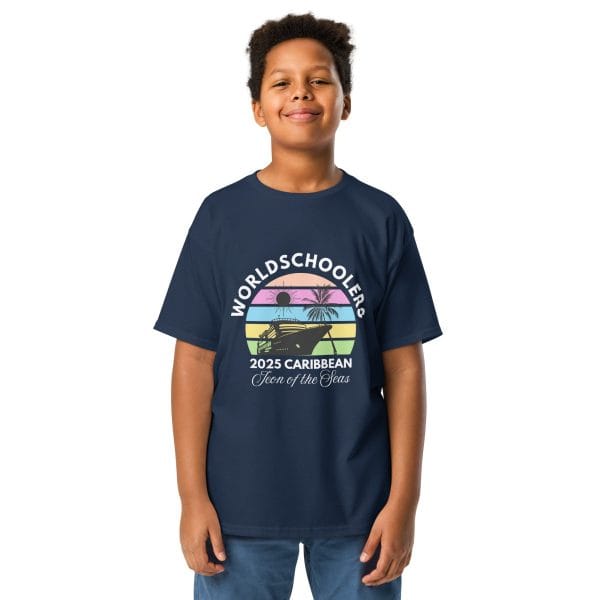 Icon of the Seas 2025 | White Font | Youth Classic tee