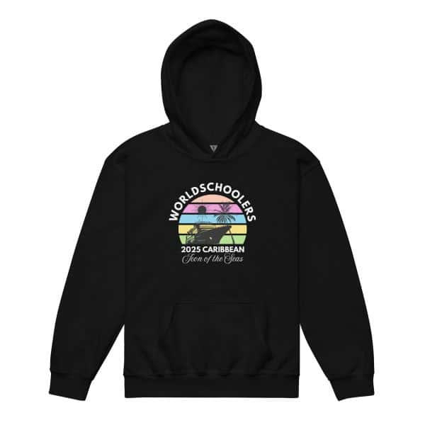 Icon of the Seas 2025 | White Font | Youth hoodie