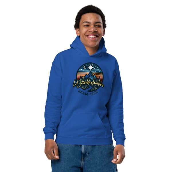 Worldschoolers Roam Free | Youth hoodie