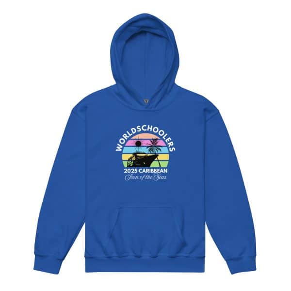 Icon of the Seas 2025 | White Font | Youth hoodie