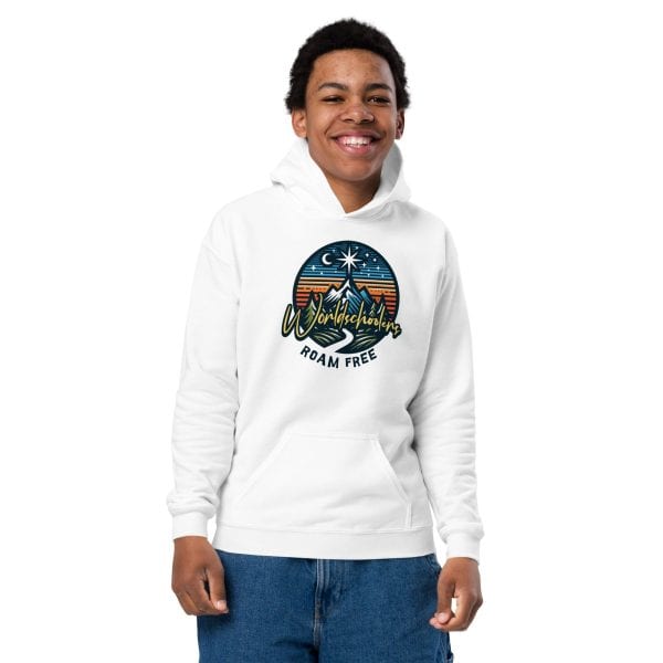 Worldschoolers Roam Free | Youth hoodie