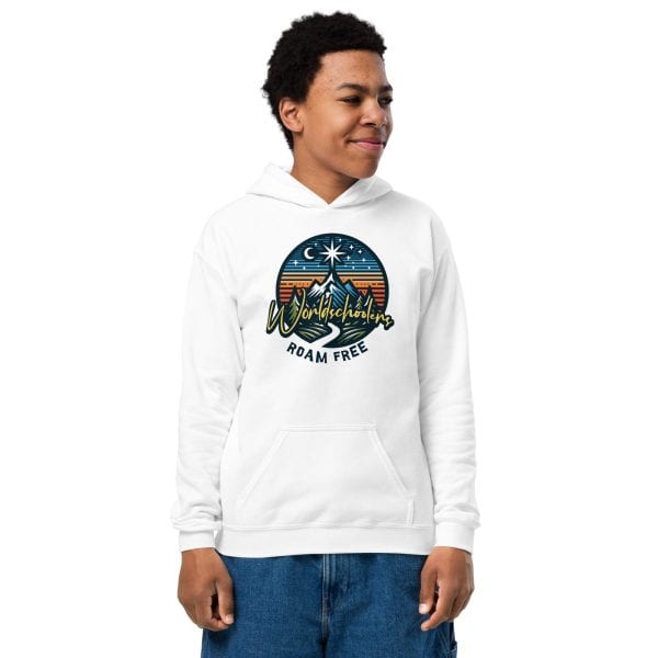 Worldschoolers Roam Free | Youth hoodie