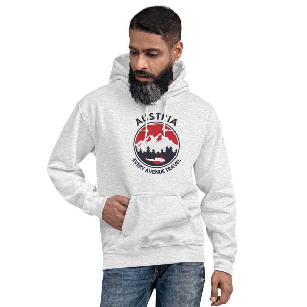 Austria 2025 | Mountain logo - Black Font | Unisex Hoodie