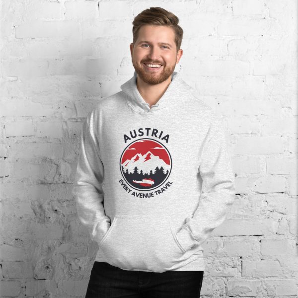 Austria 2025 | Mountain logo - Black Font | Unisex Hoodie
