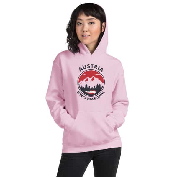 Austria 2025 | Mountain logo - Black Font | Unisex Hoodie
