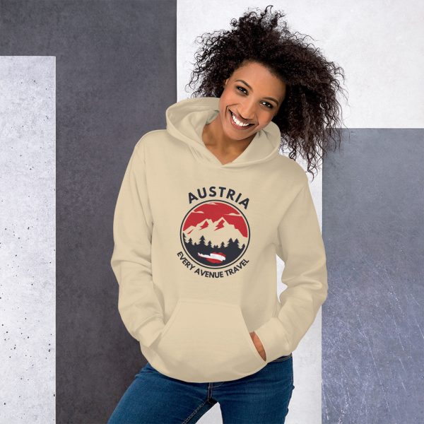 Austria 2025 | Mountain logo - Black Font | Unisex Hoodie