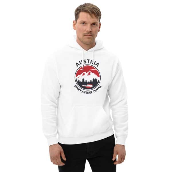 Austria 2025 | Mountain logo - Black Font | Unisex Hoodie