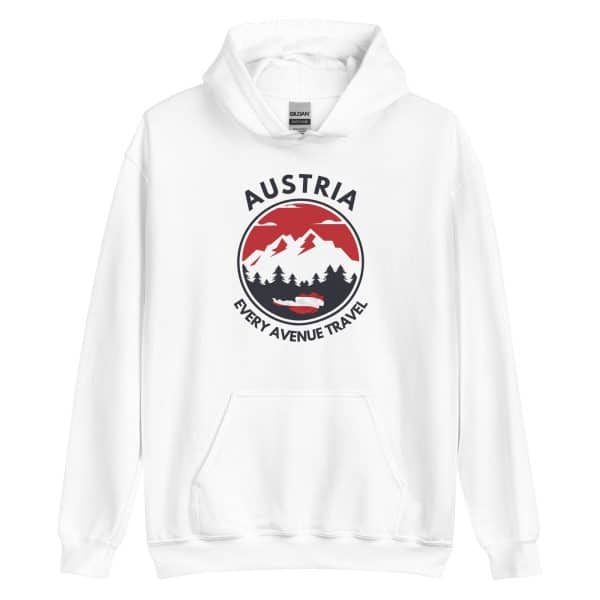 Austria 2025 | Mountain logo - Black Font | Unisex Hoodie