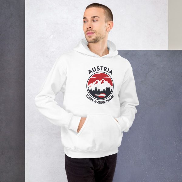Austria 2025 | Mountain logo - Black Font | Unisex Hoodie