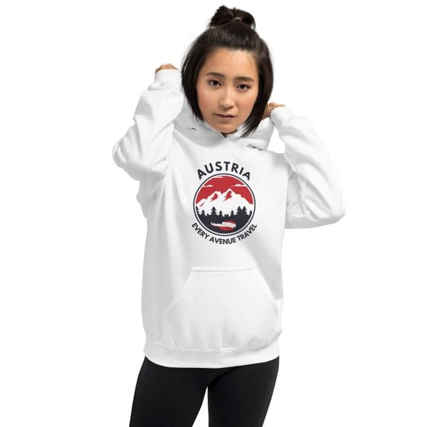 Austria 2025 | Mountain logo - Black Font | Unisex Hoodie