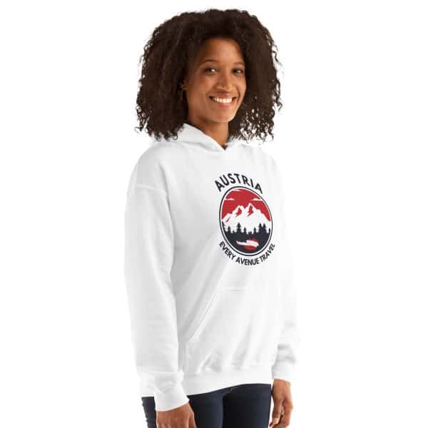 Austria 2025 | Mountain logo - Black Font | Unisex Hoodie