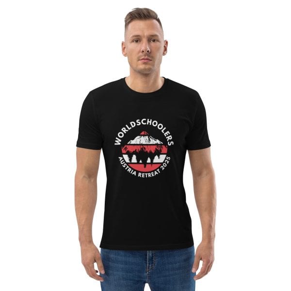 Austria 2025 |  Official Red logo - White Font | Unisex organic cotton t-shirt