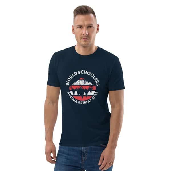 Austria 2025 |  Official Red logo - White Font | Unisex organic cotton t-shirt