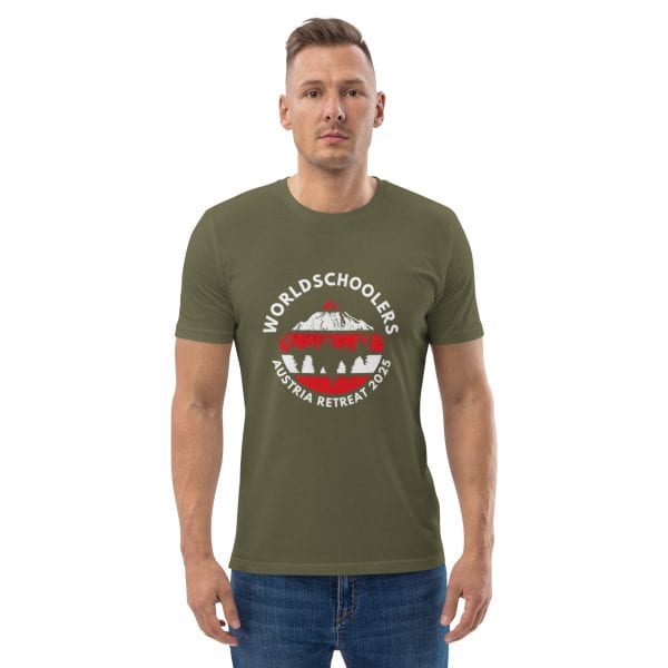 Austria 2025 |  Official Red logo - White Font | Unisex organic cotton t-shirt