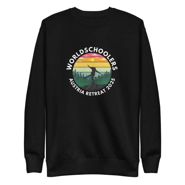 Austria 2025 | Official Kicking logo - White Font | Unisex Premium Sweatshirt