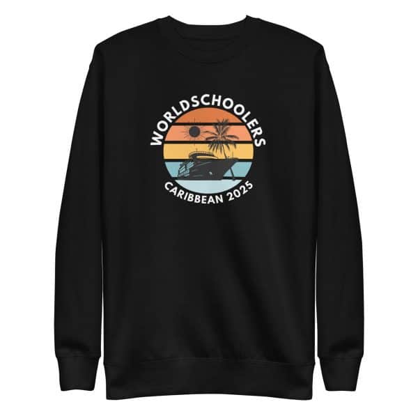 Caribbean 2025 | White Font | Unisex Premium Sweatshirt