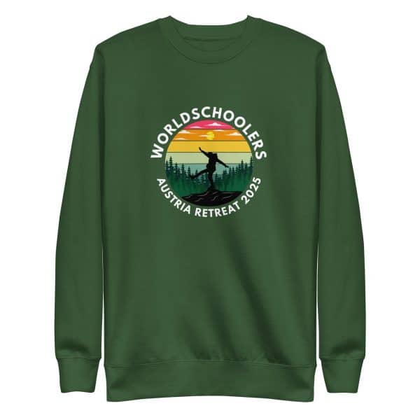 Austria 2025 | Official Kicking logo - White Font | Unisex Premium Sweatshirt