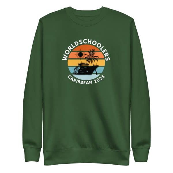 Caribbean 2025 | White Font | Unisex Premium Sweatshirt