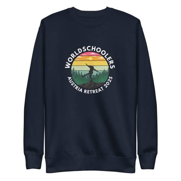 Austria 2025 | Official Kicking logo - White Font | Unisex Premium Sweatshirt