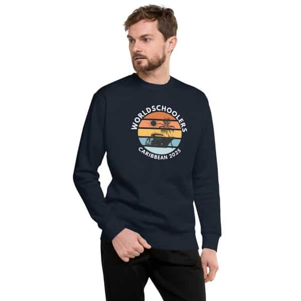 Caribbean 2025 | White Font | Unisex Premium Sweatshirt
