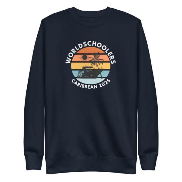 Caribbean 2025 | White Font | Unisex Premium Sweatshirt