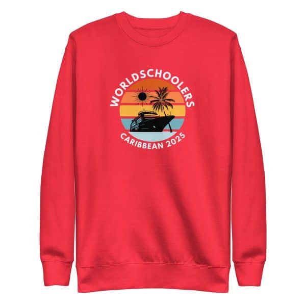Caribbean 2025 | White Font | Unisex Premium Sweatshirt