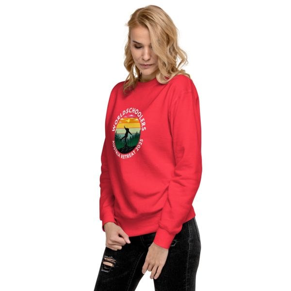 Austria 2025 | Official Kicking logo - White Font | Unisex Premium Sweatshirt