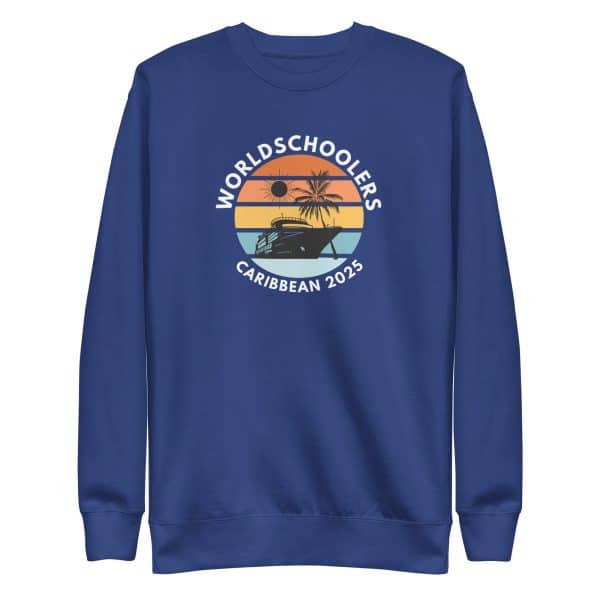 Caribbean 2025 | White Font | Unisex Premium Sweatshirt