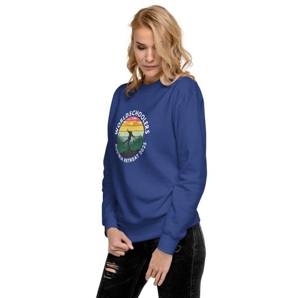 Austria 2025 | Official Kicking logo - White Font | Unisex Premium Sweatshirt