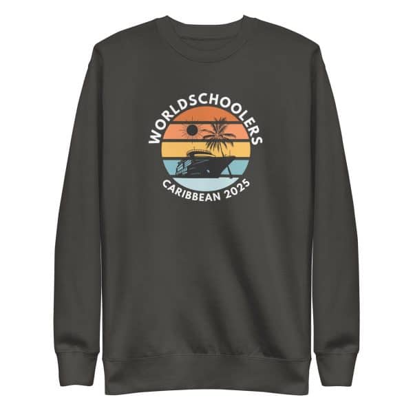 Caribbean 2025 | White Font | Unisex Premium Sweatshirt