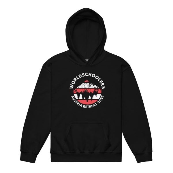 Austria 2025 | Official Red logo - White Font | Youth heavy blend hoodie