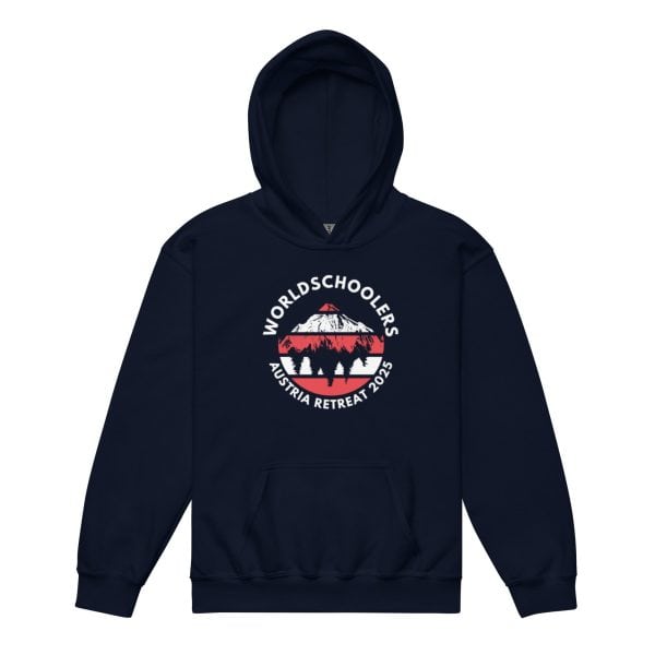 Austria 2025 | Official Red logo - White Font | Youth heavy blend hoodie