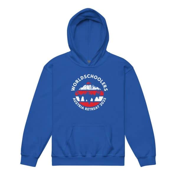Austria 2025 | Official Red logo - White Font | Youth heavy blend hoodie