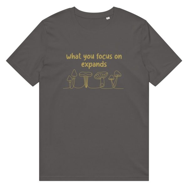 What You Focus On Expands | Unisex organic mid-light t-shirt
