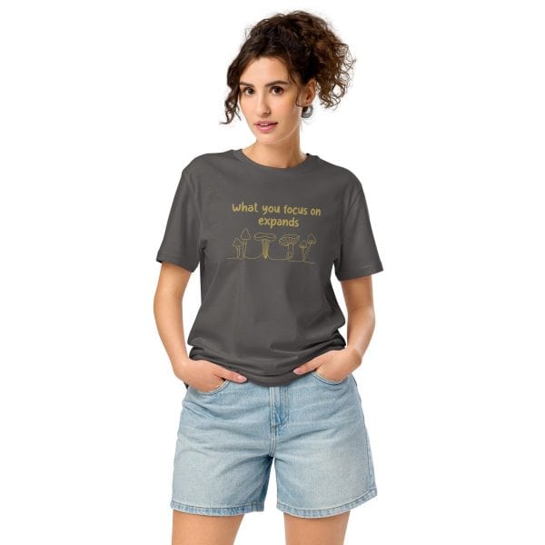 What You Focus On Expands | Unisex organic mid-light t-shirt