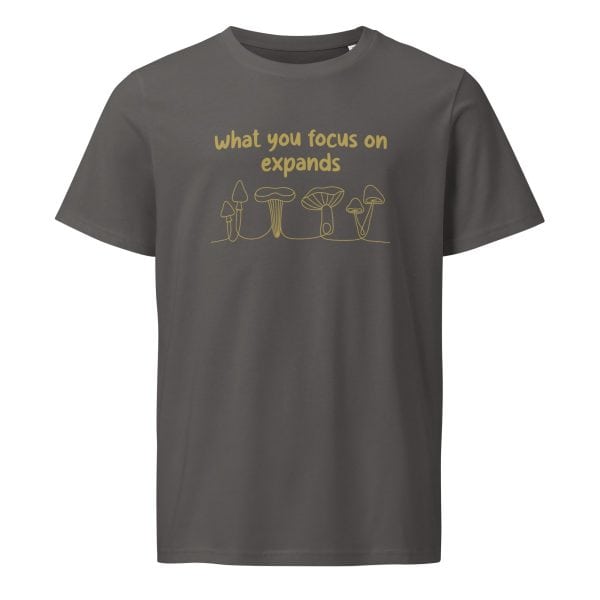 What You Focus On Expands | Unisex organic mid-light t-shirt