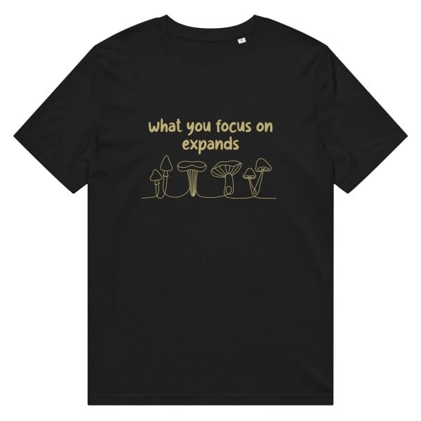 What You Focus On Expands | Unisex organic mid-light t-shirt